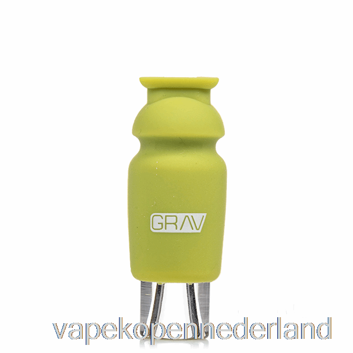 Elektronische Sigaret Vape Grav Glazen Kruk Met Siliconen Dop Avocado Groen